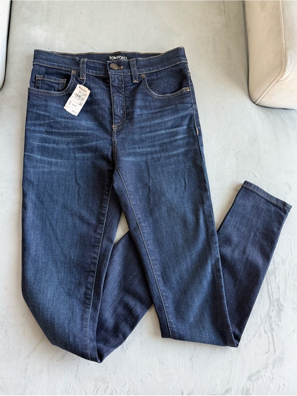 Tom Ford Dark Blue Skinny Jeans, NWT